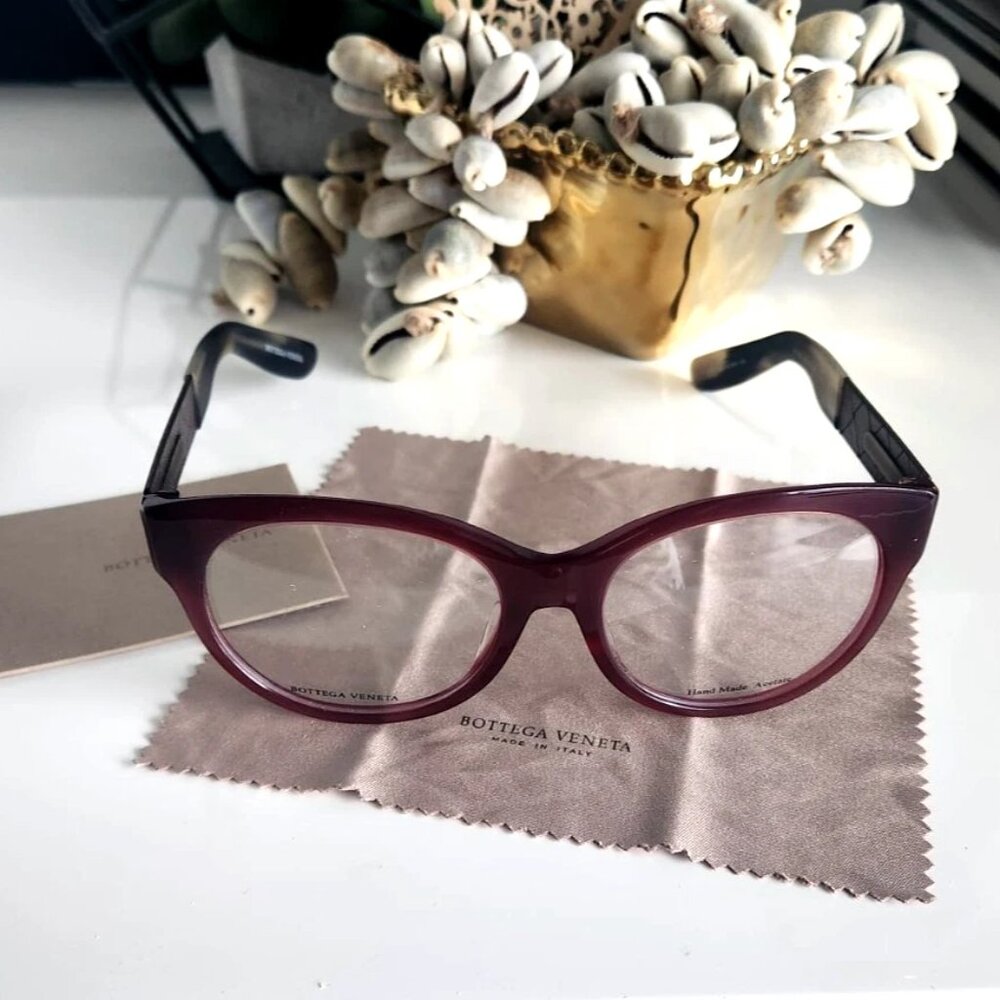 ✨ NEW Designer BOTTEGA VENETA Hand Made Eyeglasses BV 239 F 54 []18 Leather $699